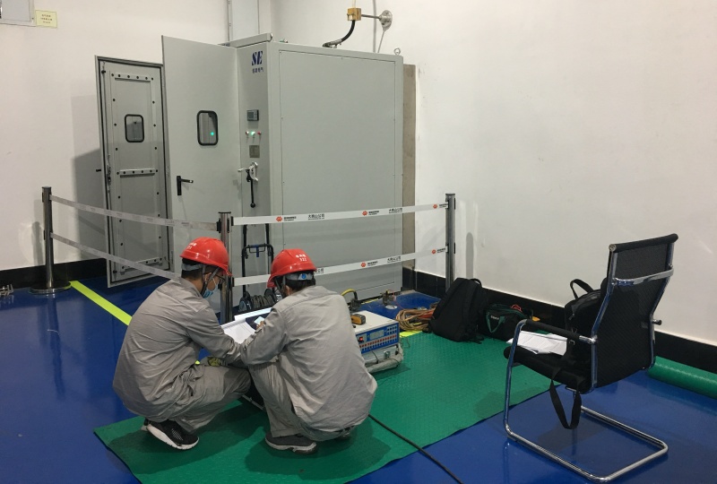 大岗山电站中性点接地装置现场验收